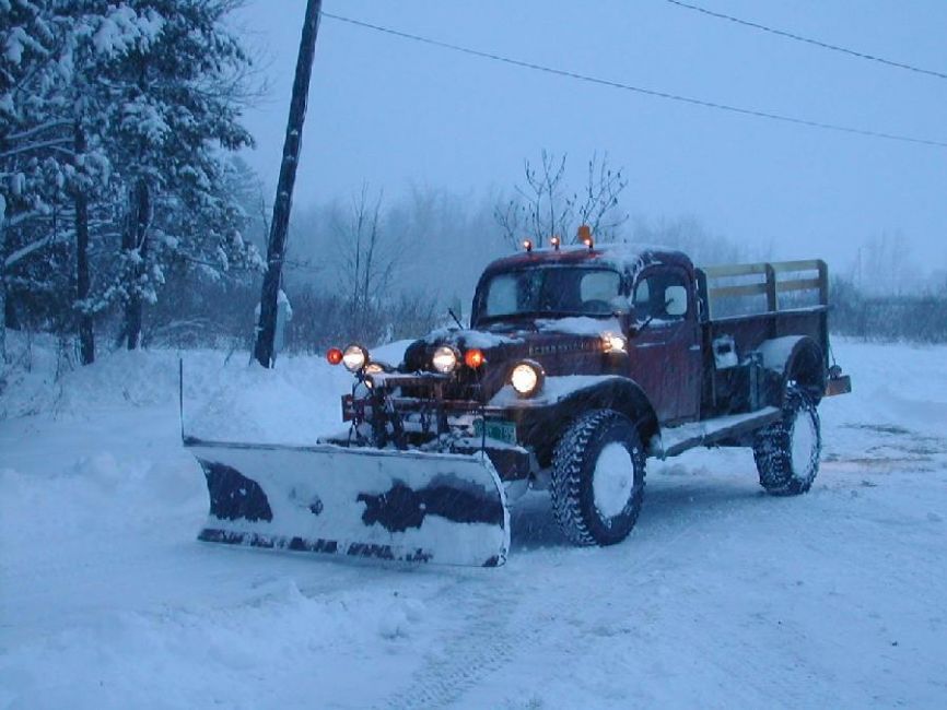Tim H plowing VT snow
