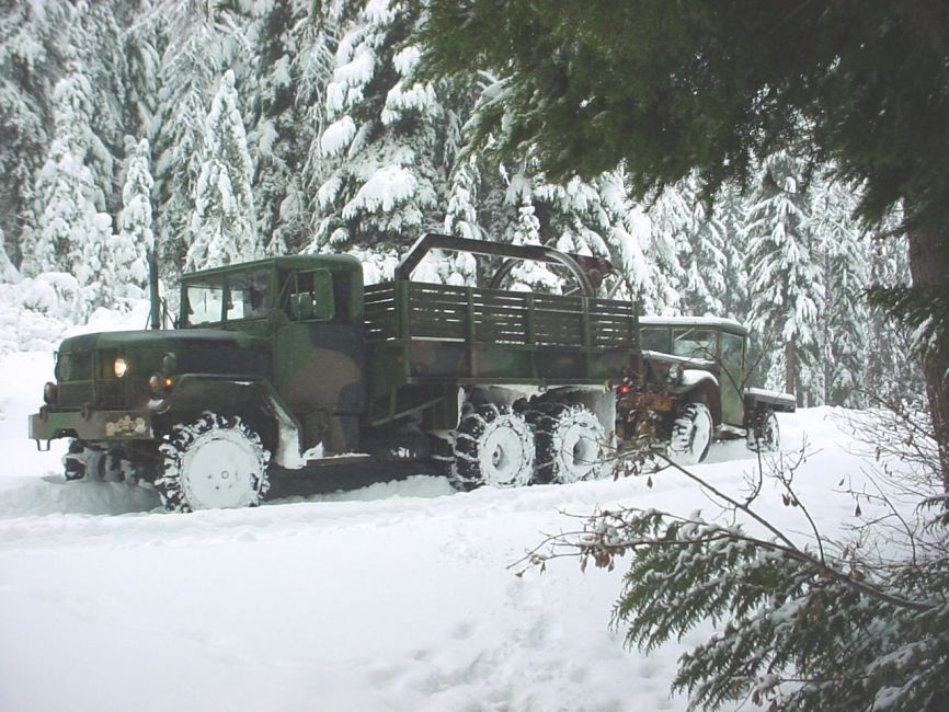 Dave Sherman in his M 35 rescued His M 37 in Idaho
