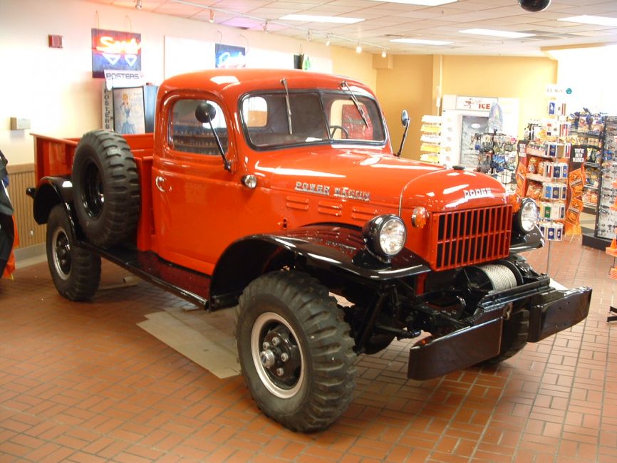 Iowa 80 Truckstop
Power-Wagon found on display in the Iowa 80 Truckstop off of Interstate 80 in Walcott, Iowa. Only just one of over 100 antique trucks that they have in their personal posession.
