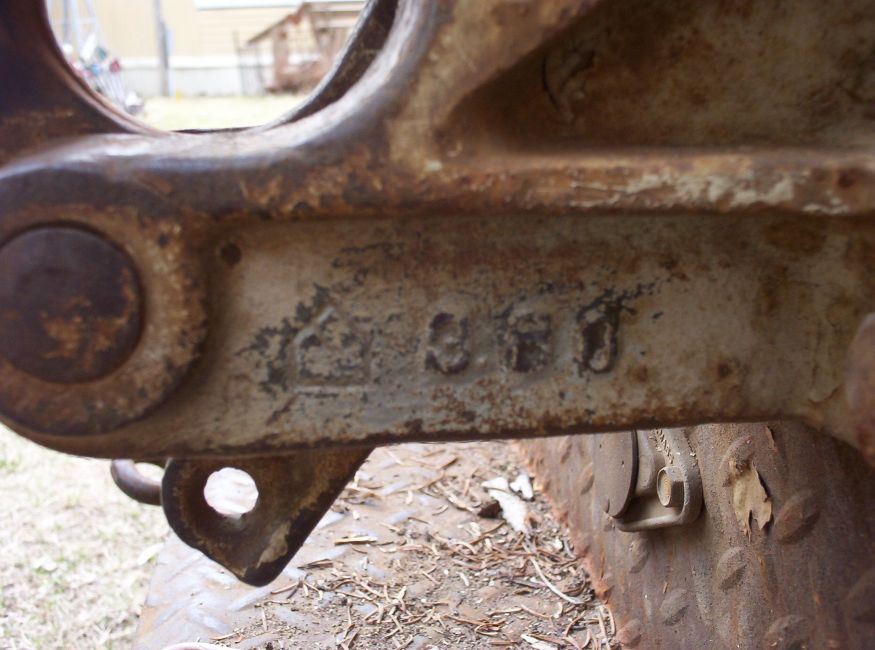 Pintle Hitch - Closeup
Note the "house" marking.

Photo courtesy of Hollister Madsen
