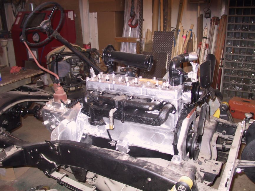 installing rebuilt engine
