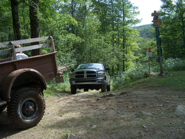 Even the new Dodge truck went the distance with the old Dodge trucks.

