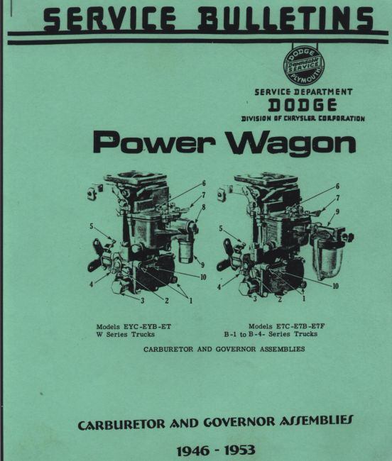  "46"-"53"  Carbs.  Service
