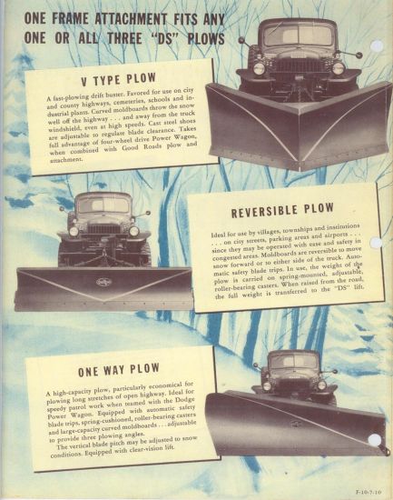 Good Roads Snowplow Brochure Page 04
Page 4 (rear cover) of 1947 sales brochure from Good Roads Machinery Corporation for "Dodge Special" plow.
