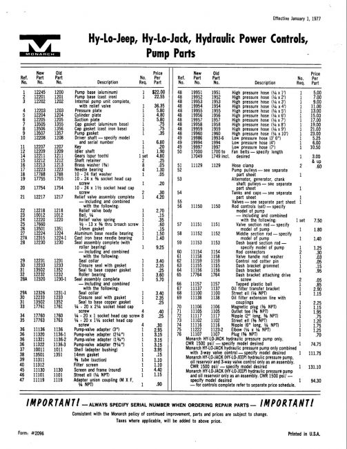 Monarch Hydraulics Page 09
