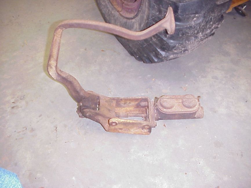 Another dual circuit bracket and pedal ready for cleaning.
